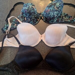 Victoria Secrets Floral, Black, and Cream Women's Bras, Nursing Bra